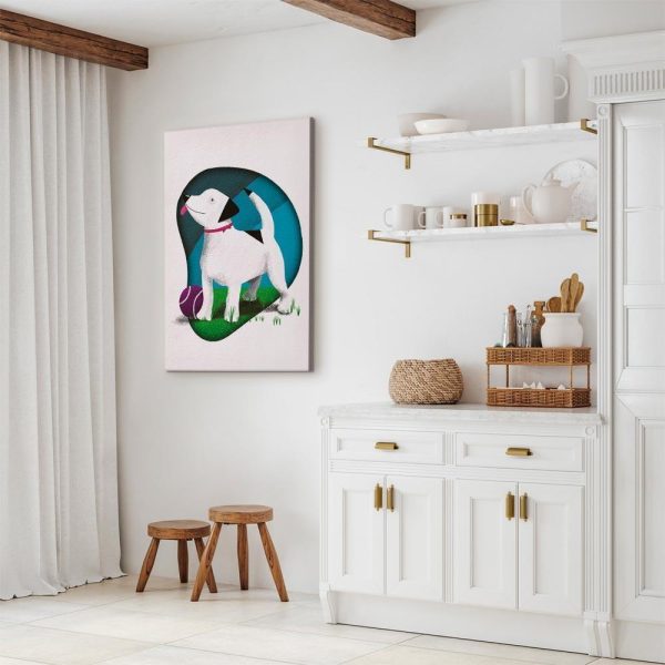 Tableau - Dog and Ball (1 Part) Vertical