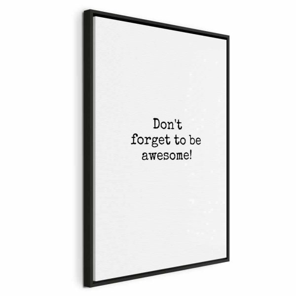 Tableau - Don't Forget to Be Awesome! (1 Part) Vertical