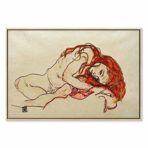 Tableau - Egon Schiele – Crouched Girl With Bowed Head