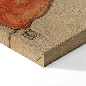 Tableau - Egon Schiele – Self-Portrait (Man in Orange Jacket)