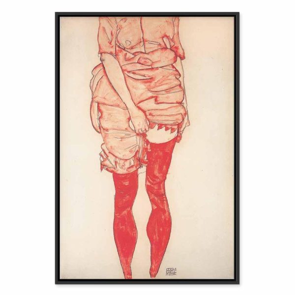 Tableau - Egon Schiele – Standing Woman in Red
