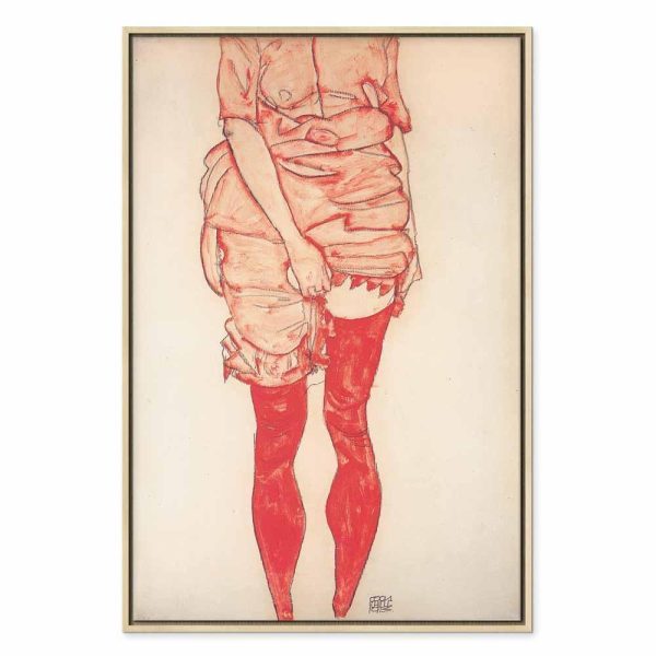 Tableau - Egon Schiele – Standing Woman in Red
