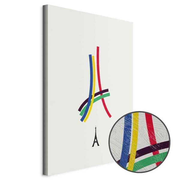Tableau - Eiffel Tower - Colorful Graphics - Abstraction