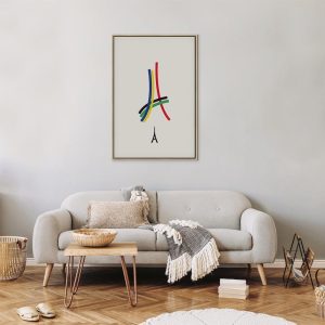 Tableau - Eiffel Tower - Colorful Graphics - Abstraction