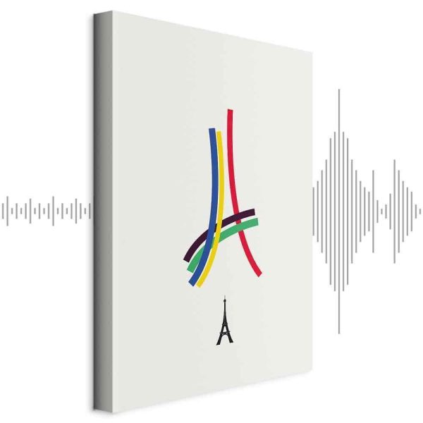 Tableau - Eiffel Tower - Colorful Graphics - Abstraction