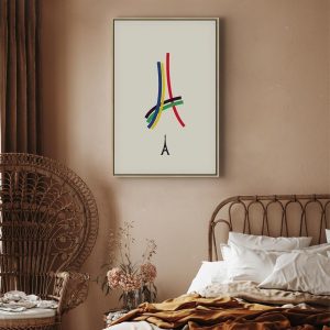 Tableau - Eiffel Tower - Colorful Graphics - Abstraction