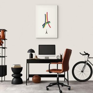 Tableau - Eiffel Tower - Colorful Graphics - Abstraction