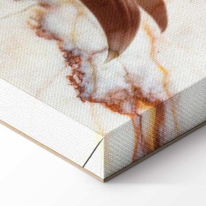 Tableau - Elegance of a Flower (1-part) - Delicate Lily on Marble in Sepia