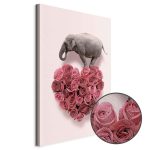Tableau - Elephant Lover (1-part) - Elephant Amid Pink Flowers