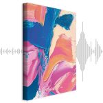 Tableau - Energetic Shapes - Dynamic Oil Paint Composition on Canvas