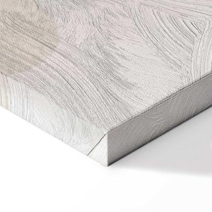 Tableau - Fairy-Tale Moon - Pastel Moon with Balloons Among Colorful Clouds and Stars in Subdued Colors on a Light Background