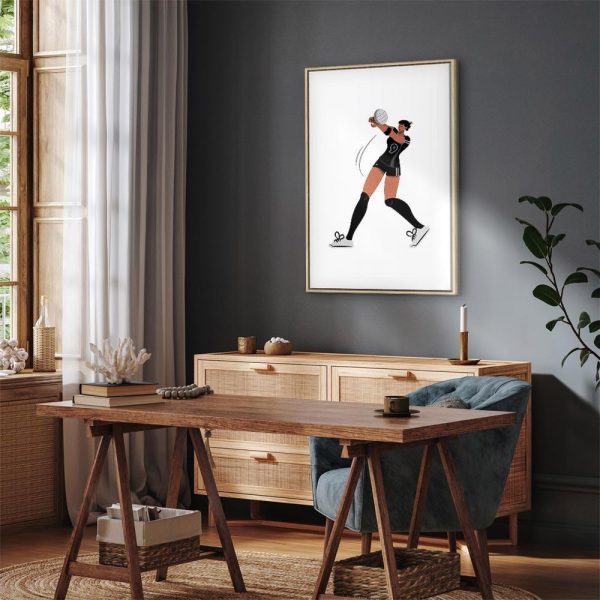 Tableau - Female Volleyball Player Illustration