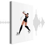 Tableau - Female Volleyball Player Illustration