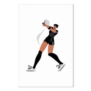 Tableau - Female Volleyball Player Illustration