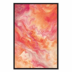 Tableau - Fiery Colors - Dynamic Shapes in Colors of Fire and Pink