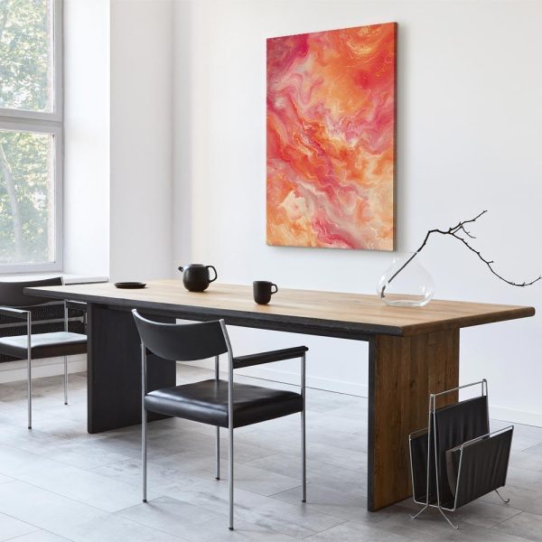 Tableau - Fiery Colors - Dynamic Shapes in Colors of Fire and Pink