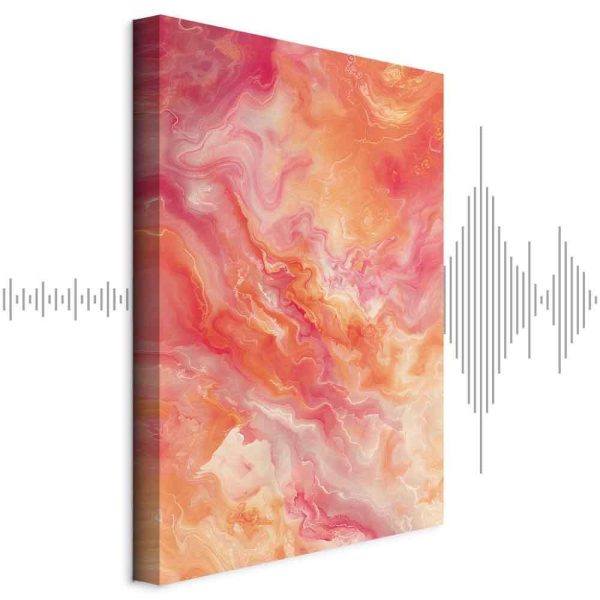 Tableau - Fiery Colors - Dynamic Shapes in Colors of Fire and Pink