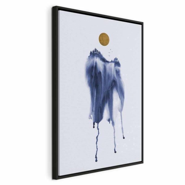 Tableau - Forest in Watercolors (1-part) - Blue Hue Landscape Abstraction