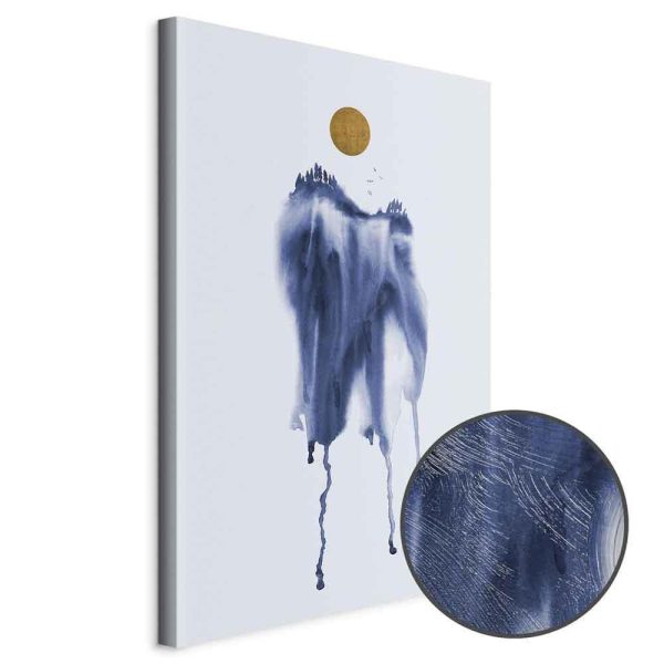 Tableau - Forest in Watercolors (1-part) - Blue Hue Landscape Abstraction