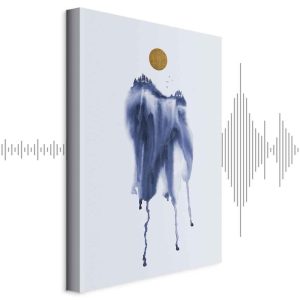 Tableau - Forest in Watercolors (1-part) - Blue Hue Landscape Abstraction