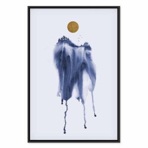 Tableau - Forest in Watercolors (1-part) - Blue Hue Landscape Abstraction