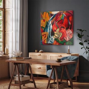 Tableau - Franz Marc – The waterfall (Women under a waterfall)