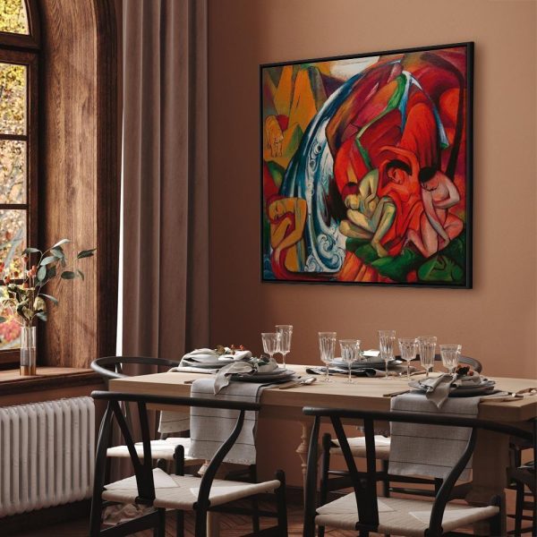 Tableau - Franz Marc – The waterfall (Women under a waterfall)