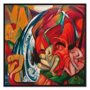 Tableau - Franz Marc – The waterfall (Women under a waterfall)
