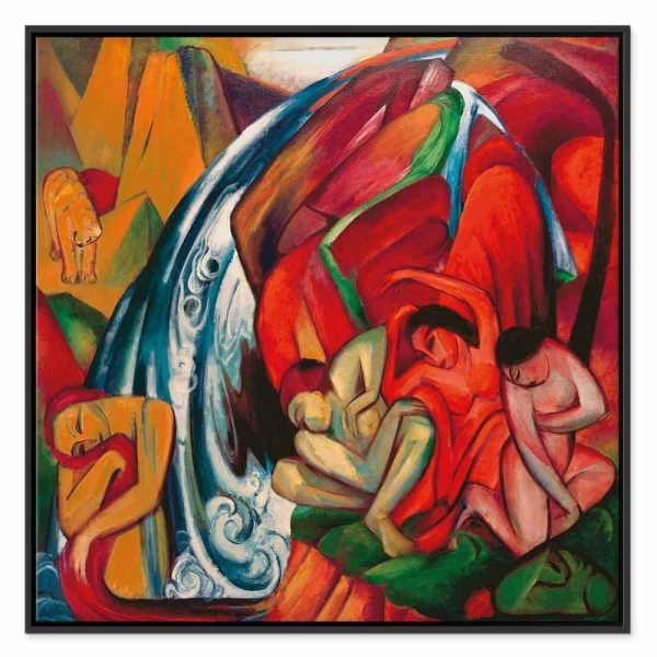 Tableau - Franz Marc – The waterfall (Women under a waterfall)