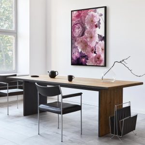 Tableau - Garden of Floral Scents (1-part) - Nature in Shades of Pink