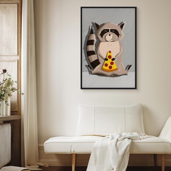 Tableau - Gourmand Raccoon (1 Part) Vertical