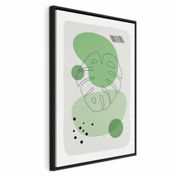 Tableau - Green Aesthetics of Monstera (1 Part) Vertical