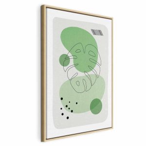 Tableau - Green Aesthetics of Monstera (1 Part) Vertical