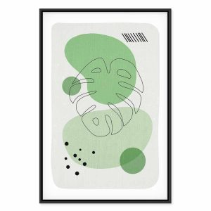 Tableau - Green Aesthetics of Monstera (1 Part) Vertical