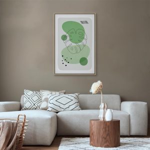 Tableau - Green Aesthetics of Monstera (1 Part) Vertical