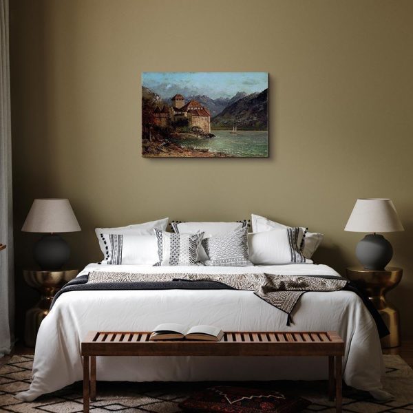 Tableau - Gustave Courbet -Chillon Castle