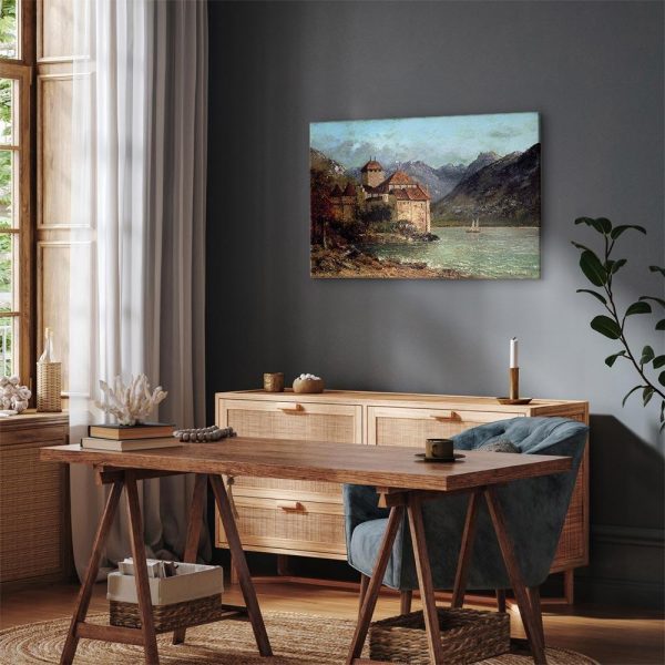 Tableau - Gustave Courbet -Chillon Castle