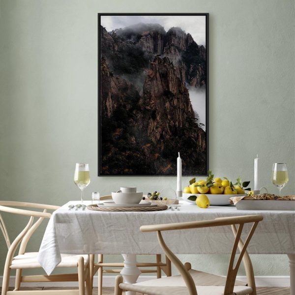 Tableau - Heart of Mountain Landscape (1-part) - Clouds Amid Rocks