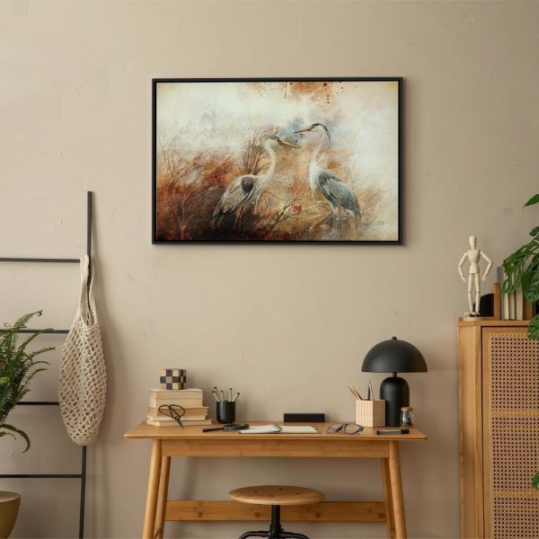 Tableau - Herons on the Hunt (1 Part) Wide