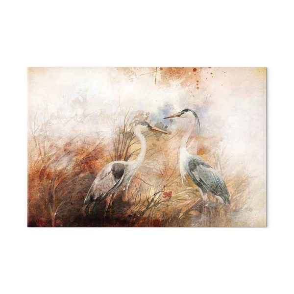 Tableau - Herons on the Hunt (1 Part) Wide