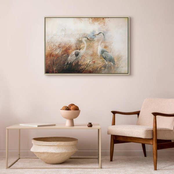 Tableau - Herons on the Hunt (1 Part) Wide