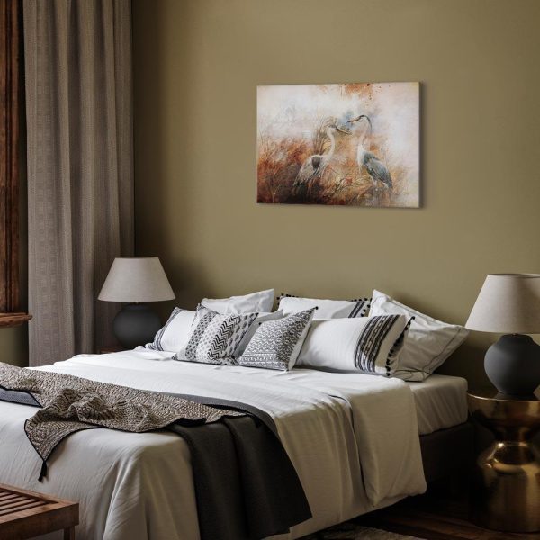 Tableau - Herons on the Hunt (1 Part) Wide