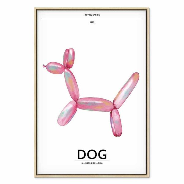 Tableau - Holo-Dog - Colorful Dog in Retro Style