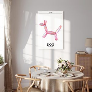 Tableau - Holo-Dog - Colorful Dog in Retro Style