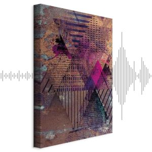 Tableau - Honey Abstraction (1 Part) Vertical