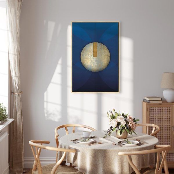 Tableau - In the Shadow of Classic Blue (1-part) - Golden Circle in Abstraction