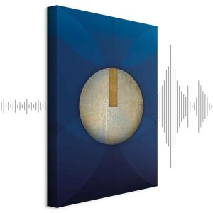 Tableau - In the Shadow of Classic Blue (1-part) - Golden Circle in Abstraction