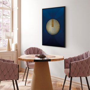 Tableau - In the Shadow of Classic Blue (1-part) - Golden Circle in Abstraction