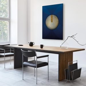 Tableau - In the Shadow of Classic Blue (1-part) - Golden Circle in Abstraction