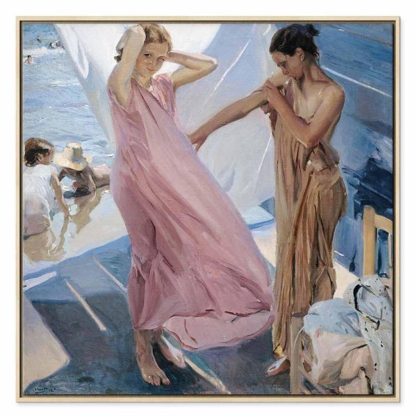 Tableau - Joaquín Sorolla y Bastida – After Bathing, Valencia